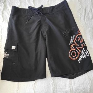 2/$30 O'NEILL World Cup Of Surfing Sunset Beach Board Shorts SIZE 34 Like New